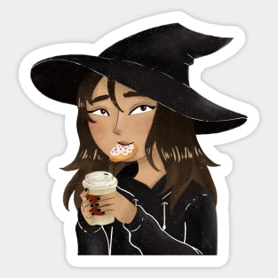 Coffee first, spells second Sticker